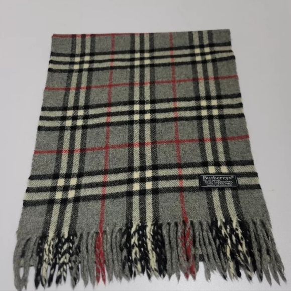 Burberry Plaid Scarf with Fringe - Picture 3 of 10